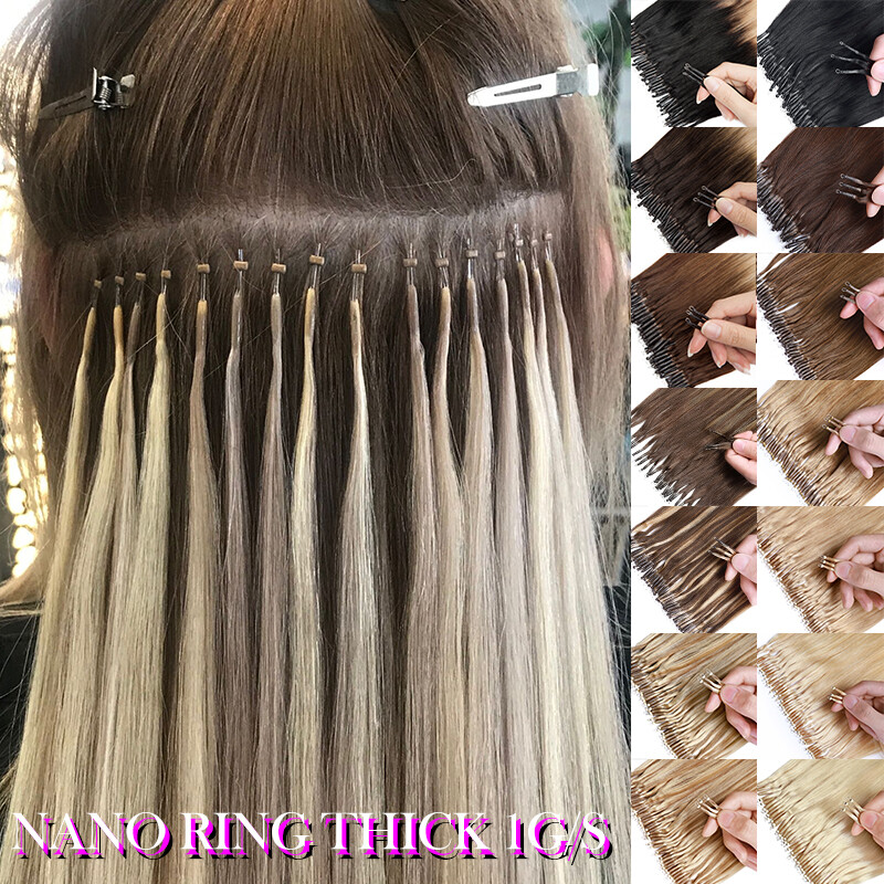 10 X Brown 28mm Hair Piece Snap Clips Extensions - Mikro-Ringe Für Haarverlängerungen