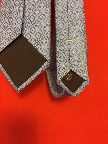 Louis Vuitton Krawatte Struktur Seide Blau Foulard - Bild 3 von 5