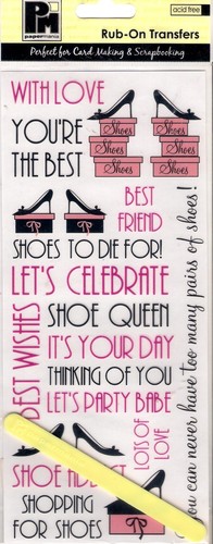 Papermania Rub On Transfers celebration birthday numbers alphabet, baby, wedding - Picture 40 of 50