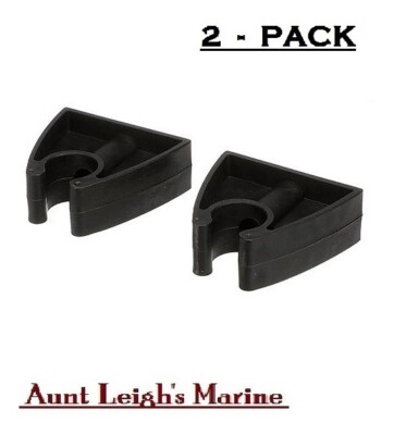 2-Pk Seachoice Molded Rubber Rod Pole Hook Gaff Tool Ladder Storage Holder Clips