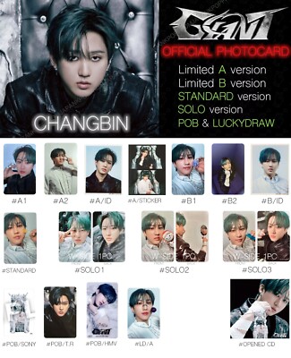 CHANGBIN STRAY KIDS GIANT JAPAN ALBUM PHOTOCARD POB LUCKY