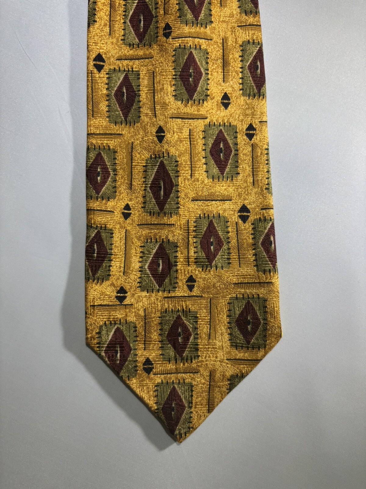 Mens Robert Talbott Studios Yellow background wit… - image 3