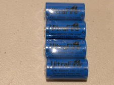 4 pc ULTRAFIRE 16340 CR123A RECHARGEABLE Li-ion BATTERY 3.6v 880mah 