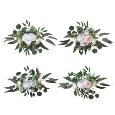 Artificial Flower Swag Wedding Ceremony Sign Decoration for Wedding Reception