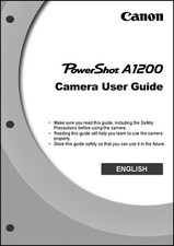 Canon Powershot A1200 Digital Camera User Guide Instruction Manual