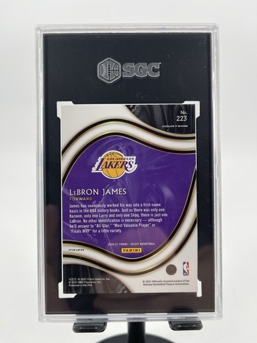LeBron James 2020 Select Rosso Bianco e Arancione Shimmer#223 - Foto 3 di 4
