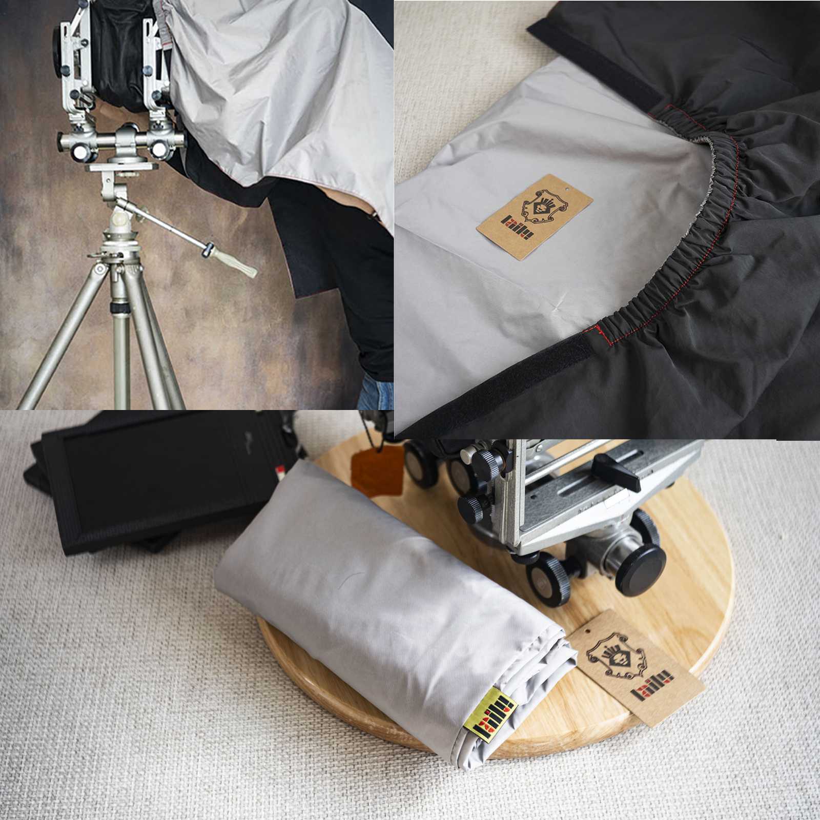 Professional 4x5 Shade Dark Cloth Focusing Hood For Large Format Camera Wrapping