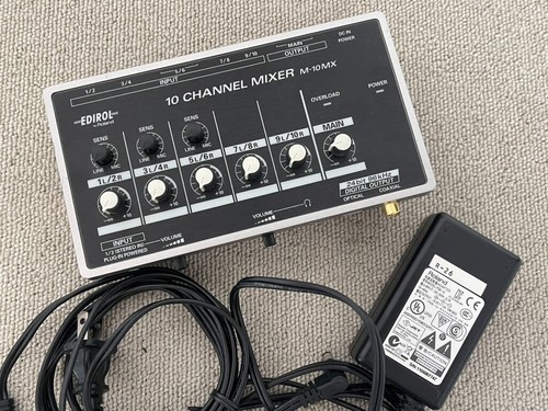 Roland M-10MX 10-Channel Battery-Powered Analog Mixer with Digital Output Tested