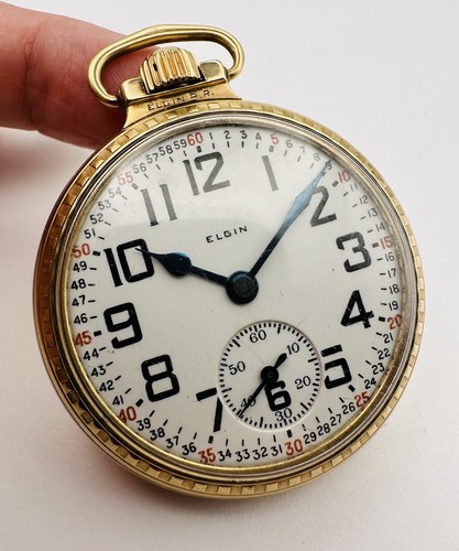 ELGIN 21 Jewel BW Raymond Grade 478 Model 15 Pocket Watch EXC Dial GF RUNNING - Picture 13 of 13