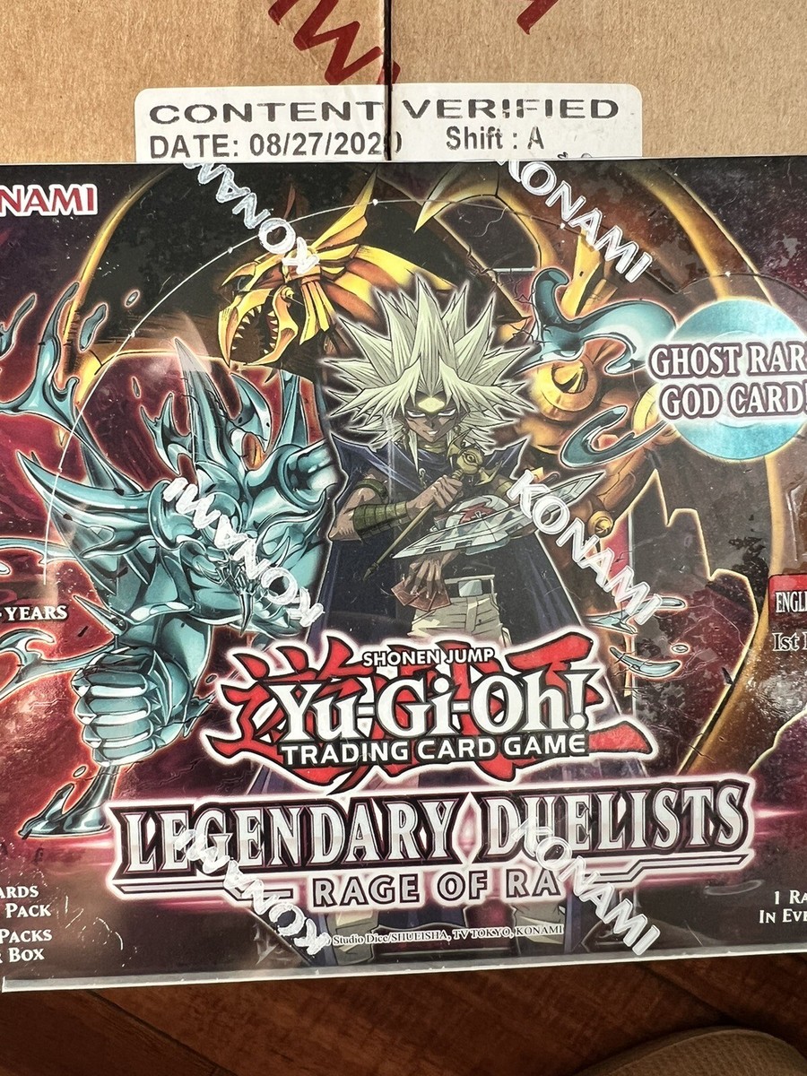 yu-gi-oh legendary duelists rage of ra booster box Amazon.com: Yu-Gi-Oh LED7RU Legendary Duelists 7-Rage of Ra Reprint  Unlimited Edition Booster Pack : Toys & Games