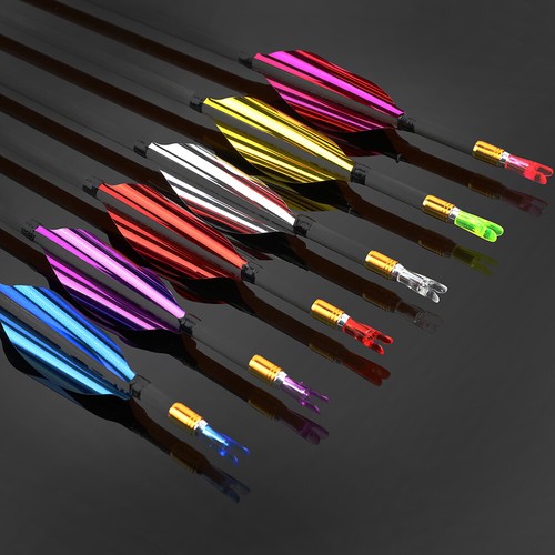 31" Carbonpfeile SP700-1000 Spiralfeder Bogenschießen Zielpfeile Recurve Bogen - Picture 3 of 27