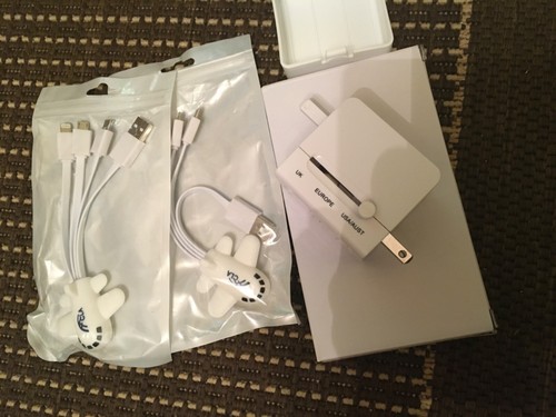 magnetic wireless power bank 10000mah+Universal Adapter + 2 x Multi Chargers. - Zdjęcie 11 z 16
