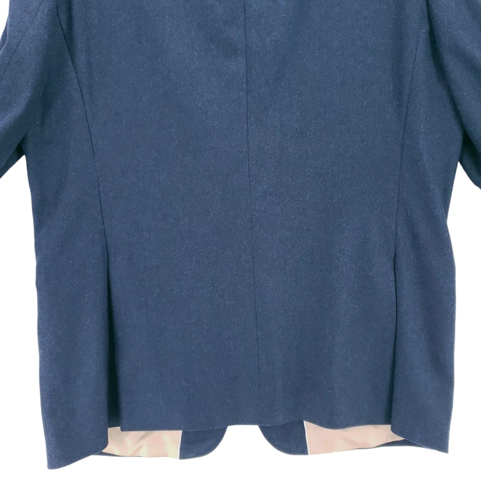 Blazer GANT Officina Marlane Abrigo Deportivo Chaqueta Azul Espiga Ajuste Clásico IT 56 Foto 4 de 4