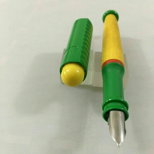 Rotring Primus Yellow Green Wooden design Fountain pen steel A as M Germany New