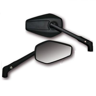 Spiegelpaar für viele Modelle M10 Rechtsgewinde BOOSTER 2 Aluminium schwarz