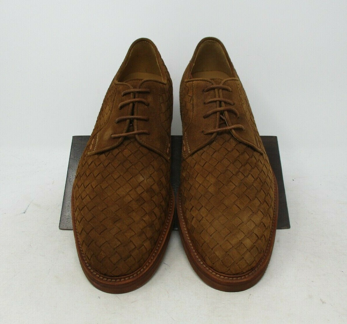 SAOLA Bergdorf Goodman lacci in tessuto scamosciato marrone taglia 8 US 2760