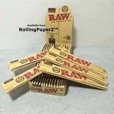 FIVE PACKS of RAW Classic Supernatural Rolling Papers 12 Inch 20 Leaves Per Pack