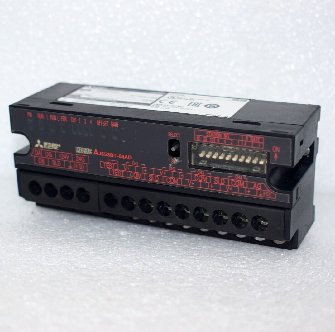 三菱電機 AJ65SBT-64AD CC-Link アナログ入力ユニット 5 アナログ入力ユニット ネジ端子台タイプ AJ65SBT2B-64AD｜ 三菱