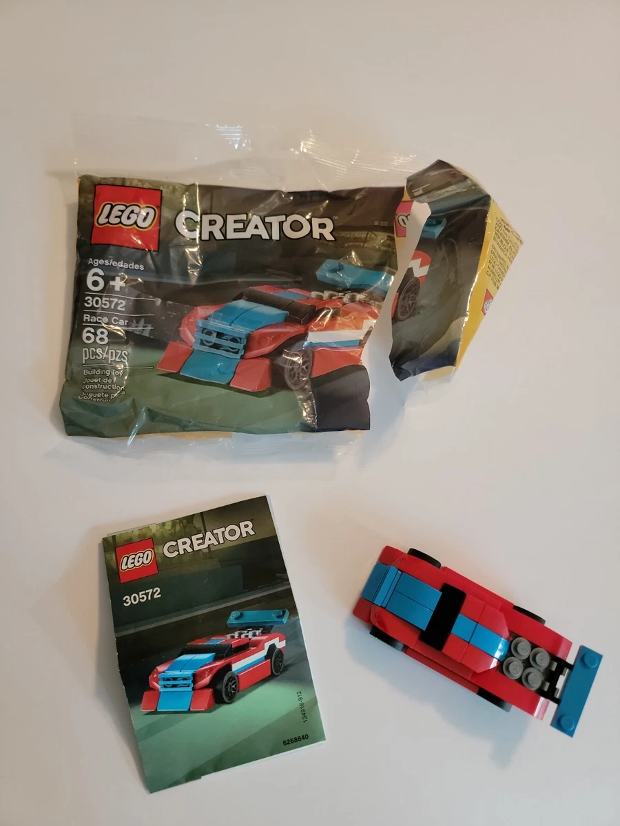 Lego Creator 30572 Race Car Poly Bag Opened ALL pieces and booklet included