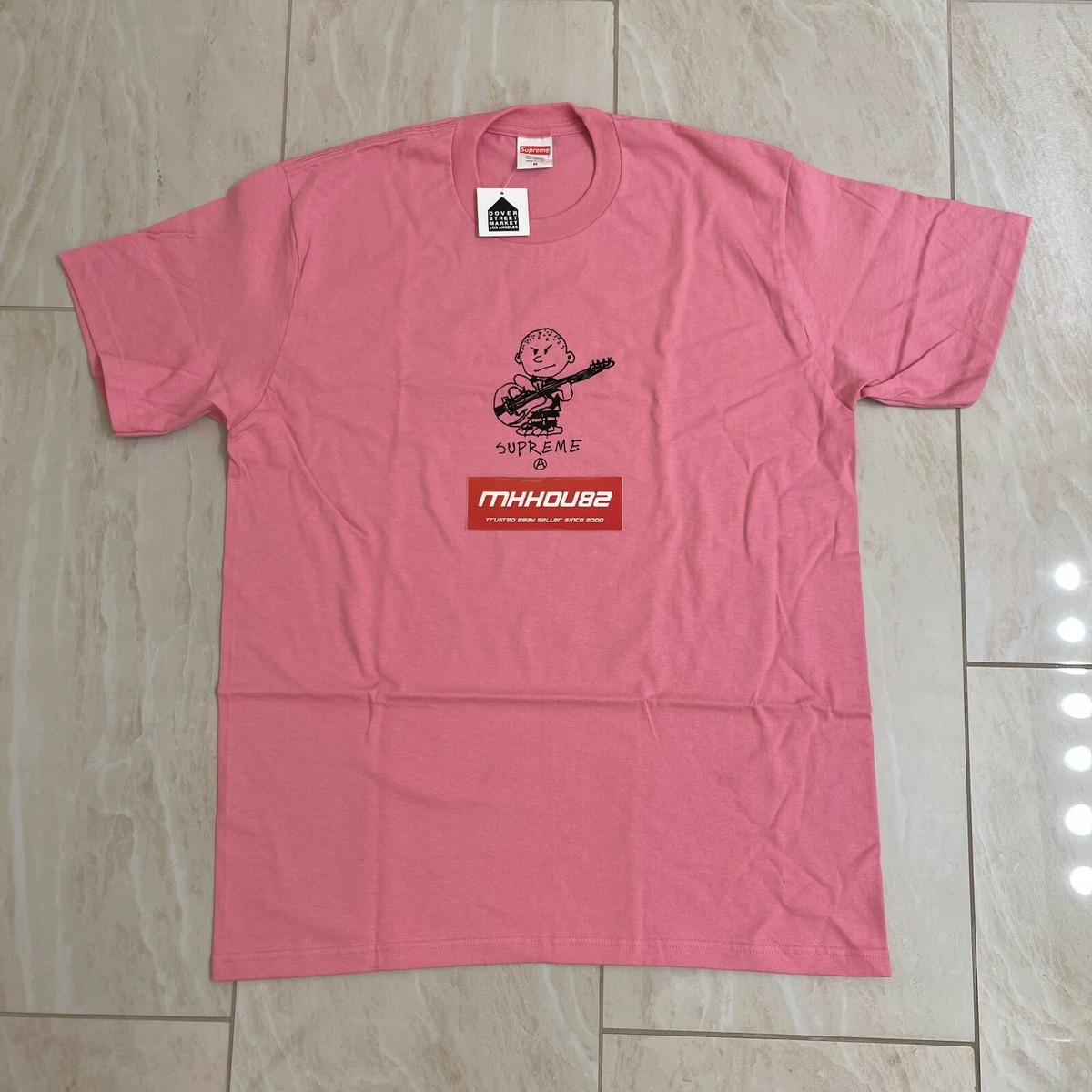 New Supreme Rocker Tee T-Shirt Pink Fall Winter 2021 FW21 New Supreme Rocker Tee T-Shirt Pink Fall Winter 2021 FW21