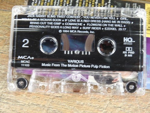 1994 Pulp Fiction Soundtrack Quentin Tarantino MCAC 11103 Cassette Tape - Picture 5 of 5
