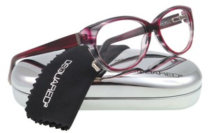 NEW-Dsquared2-Eyeglasses-DQ-5007-Burgundy-71-DQ5007-56mm