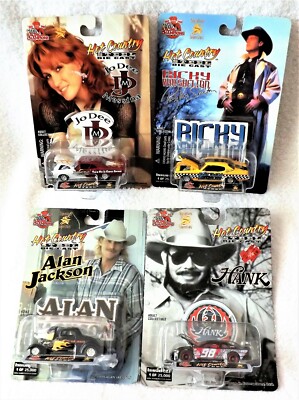 4~JO DEE MESSINA, ALLEN JACKSON, HANK WILLIAMS, RICKY VAN RC Hot Country Steel 