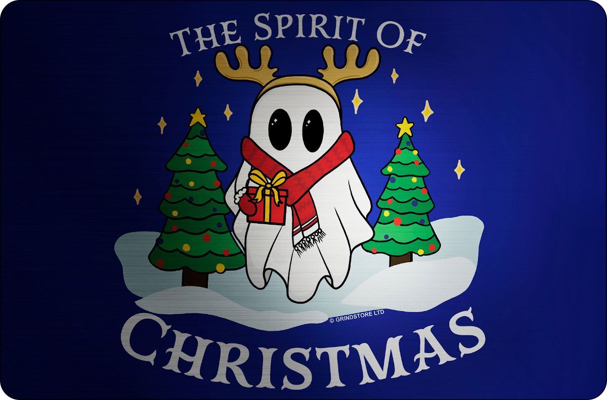 The Spirit Of Christmas Mirrored Greet Tin Card
