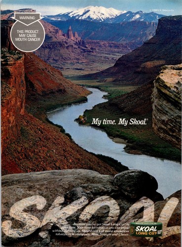 VINTAGE 1990 SKOAL CHEWING TOBACCO PRINT AD - 第 1/1 張圖片