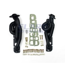 Shorty Smog Headers For 09-14 Dodge Ram 1500 Trucks V8 5.7l 2wd 4wd 1-58 Black
