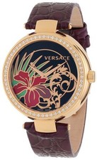 Versace Womens I9Q81D9HI S702 Mystique Hibiscus Flower Swiss Made DIAMONDS Watch