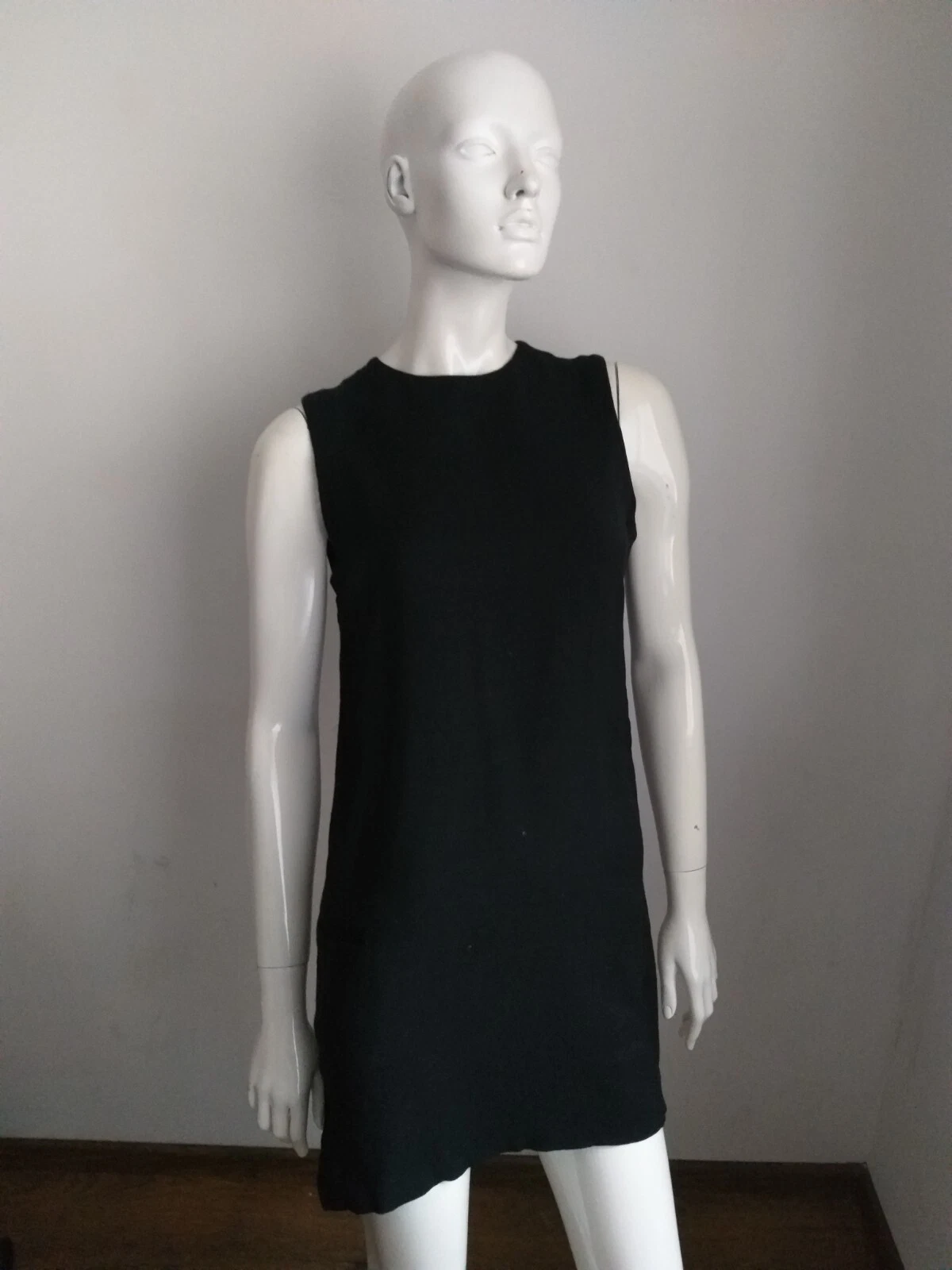 ACNE STUDIOS Mini abito nero senza maniche ACNE taglia 38 M