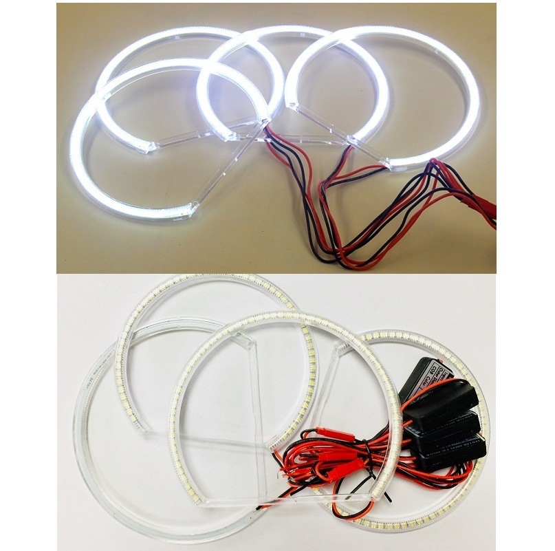 Anneaux LED BMW E46 Berline 1998-2005 Feux Angel Eyes Phase 1 Coupé Phare Xénon 12V