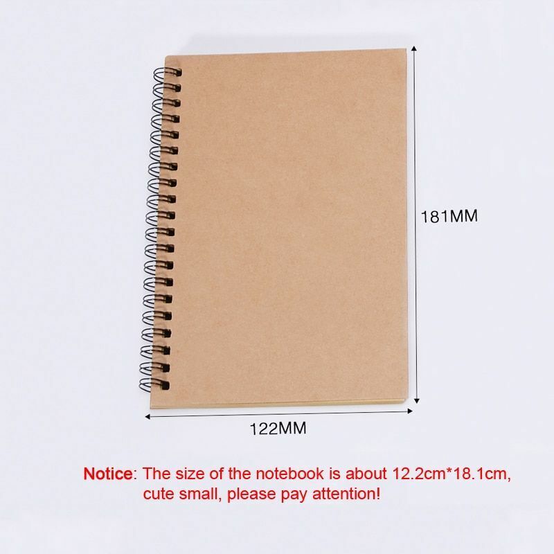 12*18cm Diary Drawing Sketchbook Blank Paper Notebook Soft Cover School  Office P