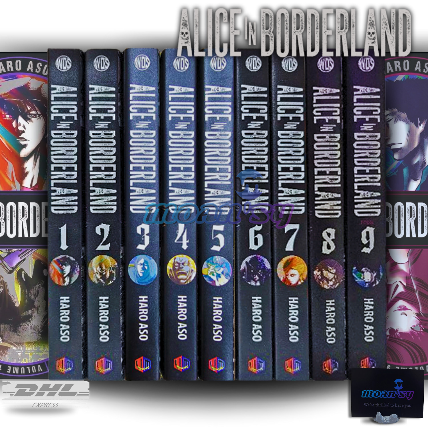 Alice In Borderland Manga Vol 1-9 English Full Set Comic Books New by Haro Aso