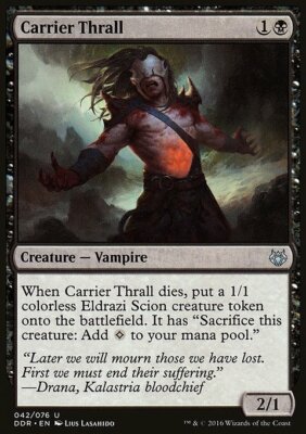 Magic the Gathering MTG Carrier Thrall (42) DD Nissa vs. Ob Nixilis   LP