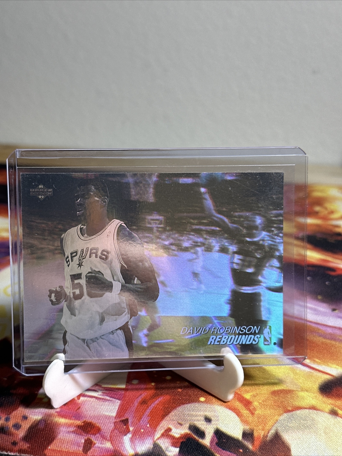 91-92 DAVID ROBINSON UPPER DECK HOLOGRAM AW6 CARD SPURS