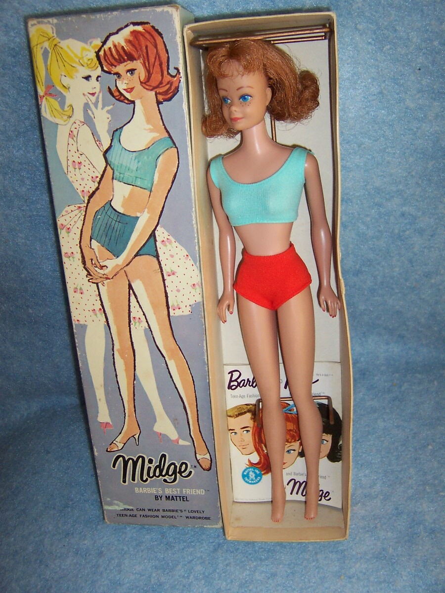 1962 Midge- Titian redhead Barbie's Best Friend by Mattel 1962 Midge- Titian redhead Barbie's Best Friend by Mattel