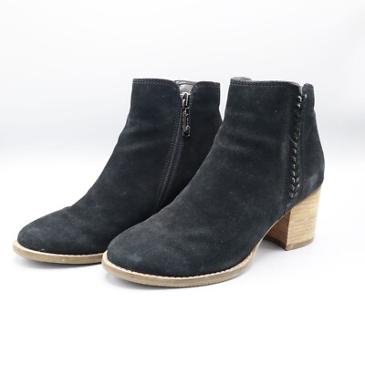 Blondo Nina Waterproof Suede Boot Womens 7M Black Casual Boho Bohemian Classic