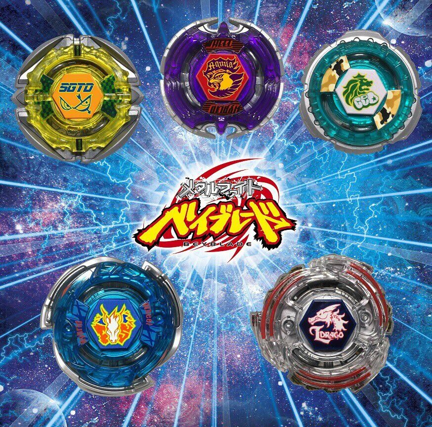 TAKARA TOMY Burst Metal Fight Beyblade Anime 10th Anniversary Set WBBA B-00  - BeysAndBricks