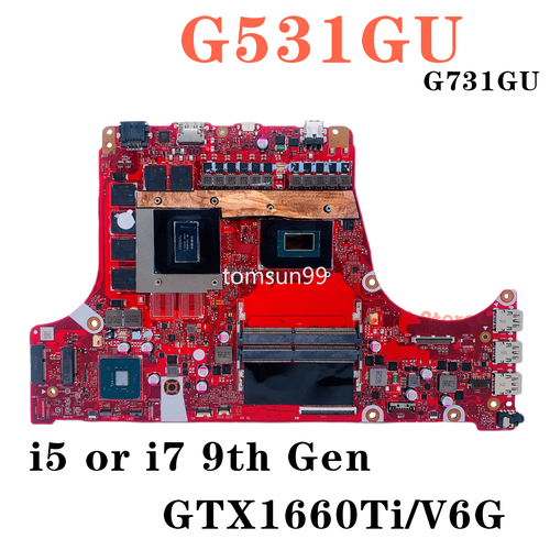 FOR ASUS G531G G531GV G531GU G531G G531GW MOTHERBOARD I5 I7 GTX1660TI RTX2060 - Afbeelding 2 van 8
