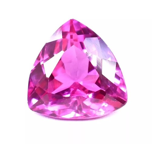 Natural Trillion Pink Sapphire Attractive Cut 9.50 CT Loose Gemstone For Ring - Picture 2 of 4
