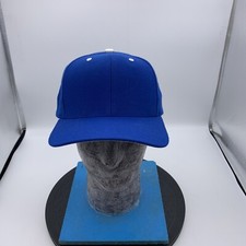RICHARDSON PRO MODEL 512W WOOL CAP HAT SIZE LARGE- BLUE WITH WHITE-BLANK