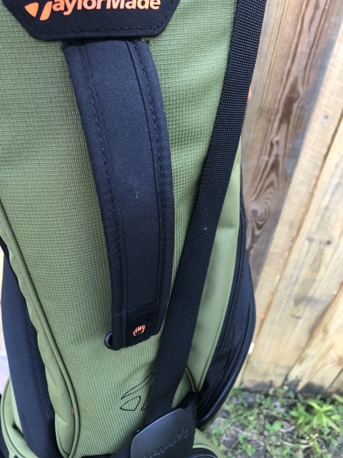 Taylormade Flex Tech Sunday Carry Golf Bag/4-Way Divider/Green,orange