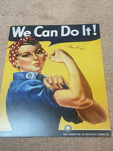 MAE KRIER ORIGINAL WORLD WAR 2 ROSIE THE RIVETER RARE SIGNED PHOTO