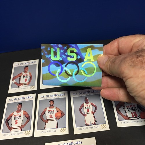 1992 IMPEL US OLYMPIC DREAM TEAM (11) CARD SET rare USA Creed Card - Picture 11 of 14