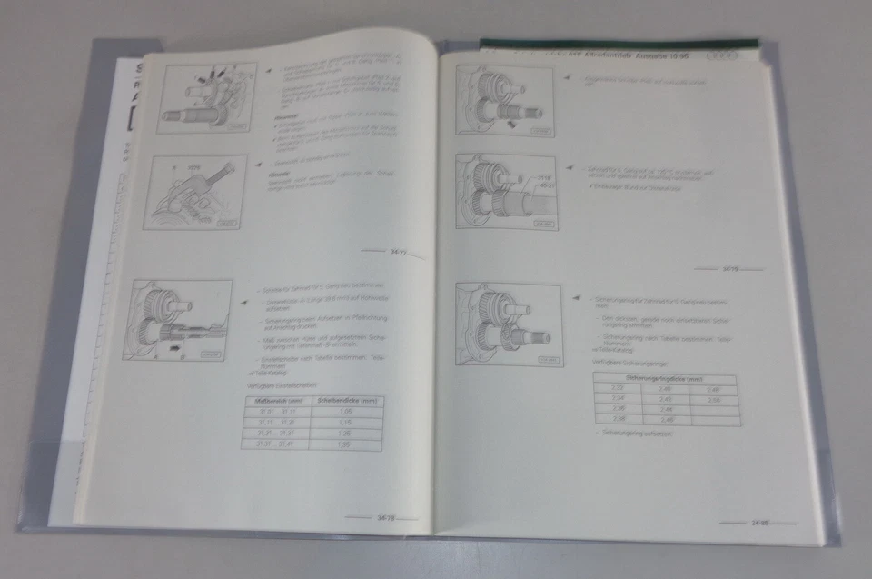 Manual de Taller Audi A8 D2 6 Marchas 01E Tracción en las Cuatro Ruedas ( Dgv ) - Imagen 2 de 2