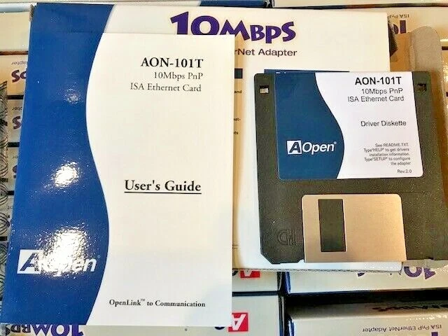 BRAND NEW RETAIL AOPEN ACER AON-101T ISA 16 BIT PnP ETHERNET CARD RJ45 RM3 - Image 3 of 4