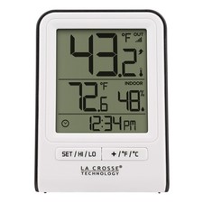Wireless Indoor/Outdoor Temperature Monitor with Humidity, Hi/Low Records