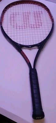 WILSON TITANIUM XL V-MATRIX Tennis Racquet Stop Shock Sleeves-Black/Orange/White